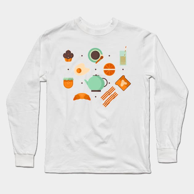 Most Important Meal Long Sleeve T-Shirt by BadOdds